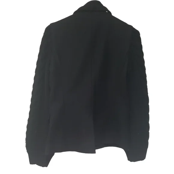 Veronica beard Arshia mixed media jacket black size 4